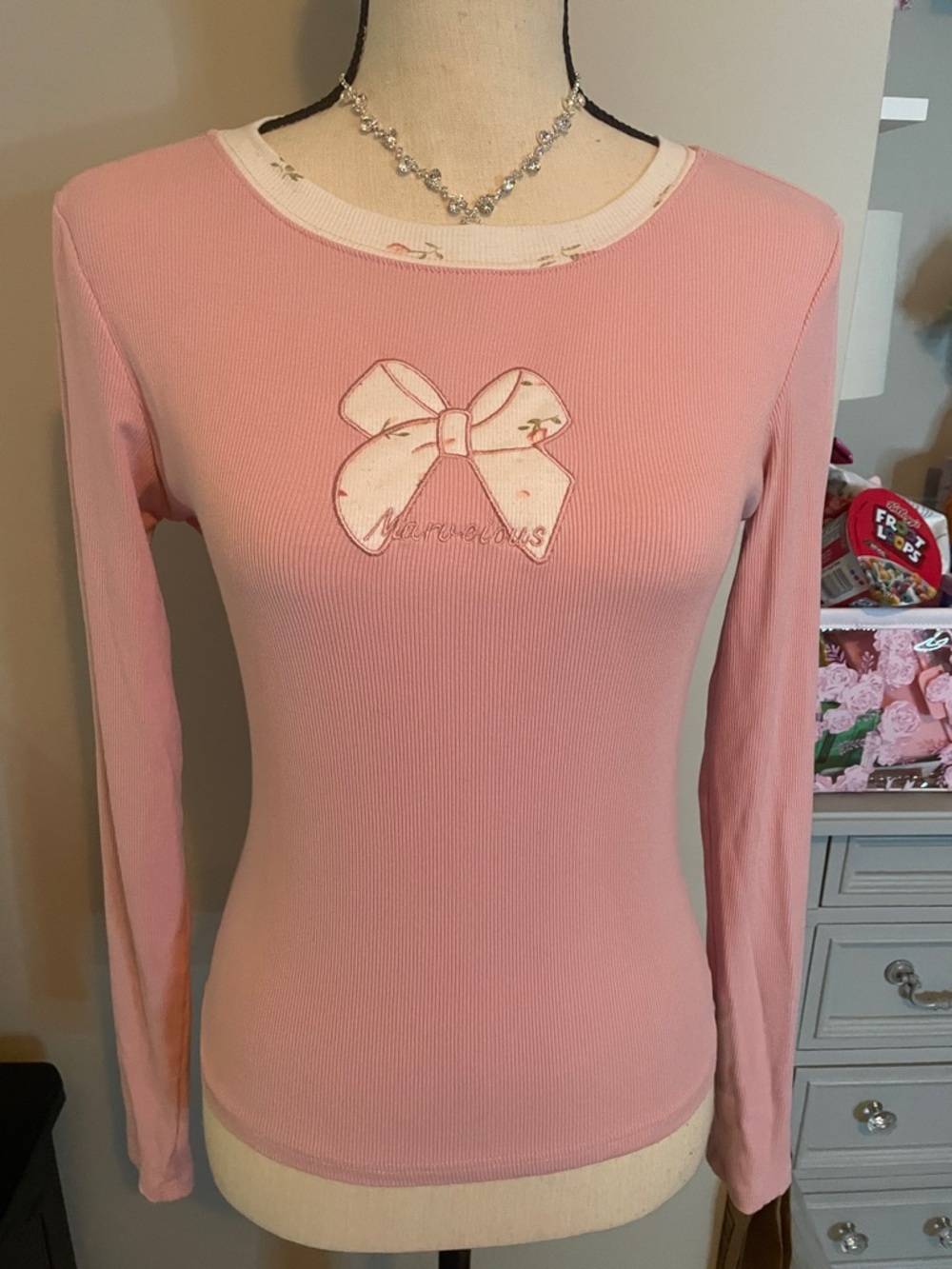Pink Bow Top